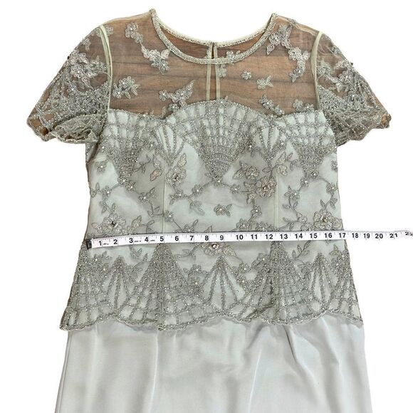 MONTAGE by Mon Cheri Sage Beaded Gown SIZE 12 - Picture 12 of 16